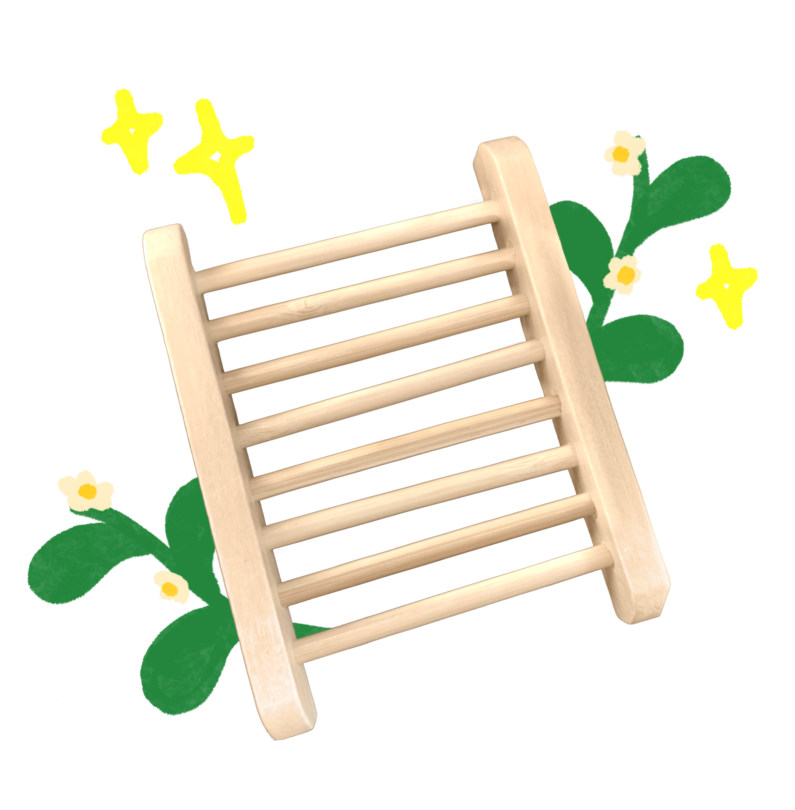 Ladder Wooden Soap Dish