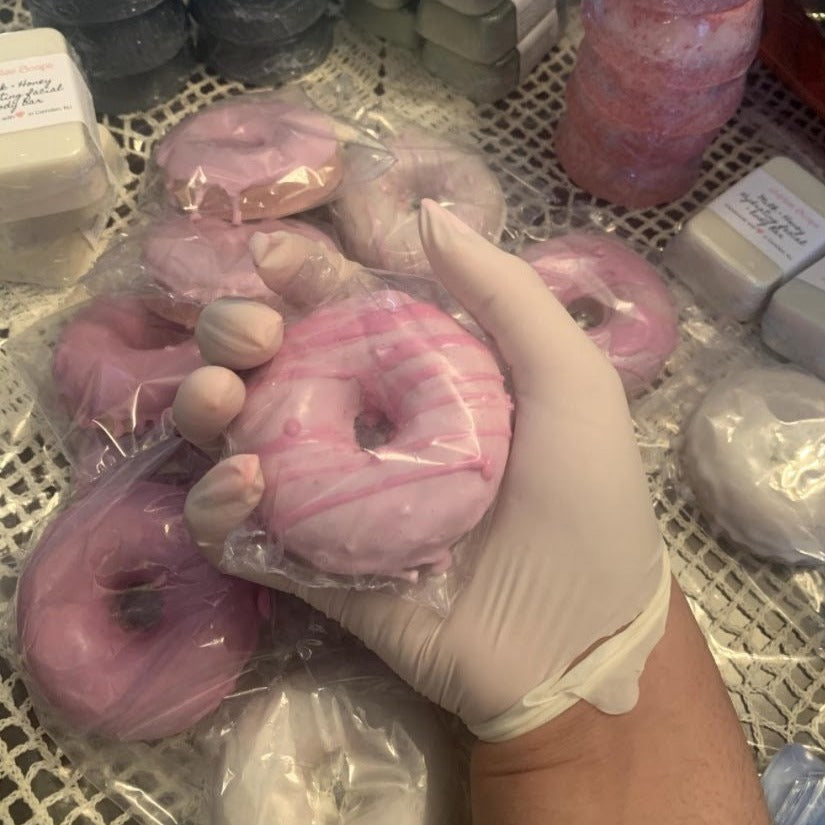 Rose Clay Donut soap