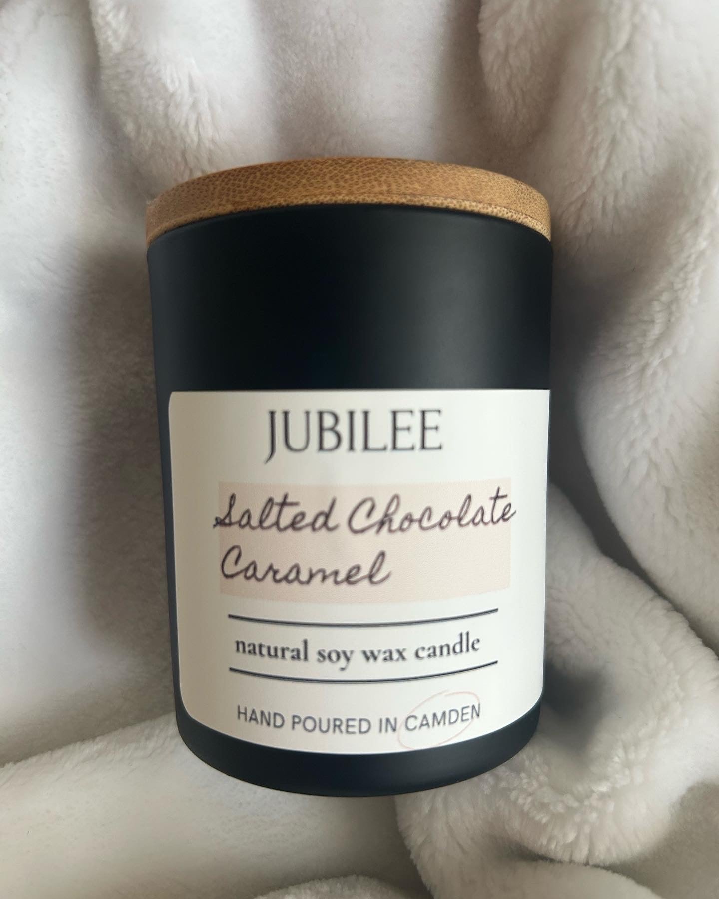 NEW! salted chocolate caramel candle