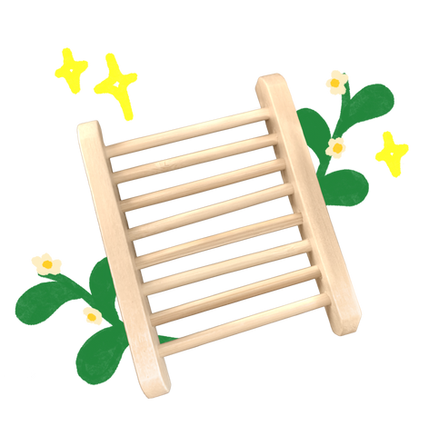 Ladder Wooden Soap Dish